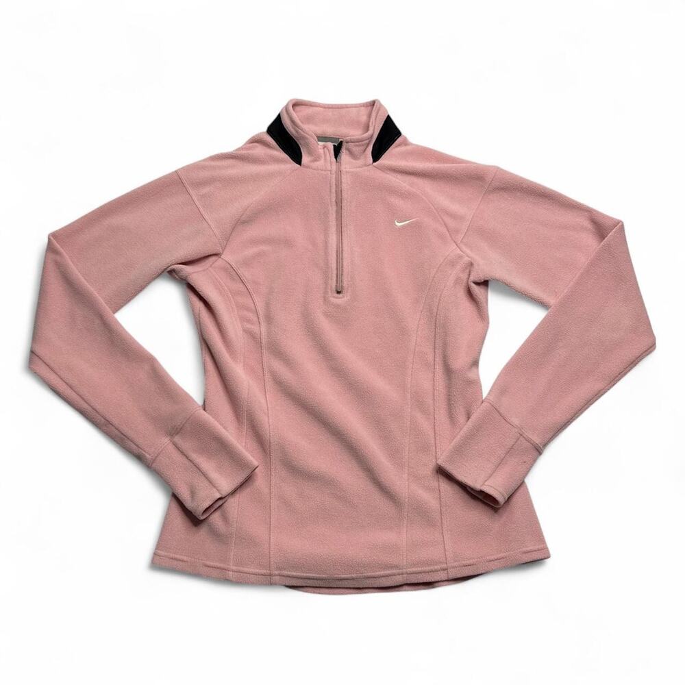 Pink Vintage Nike quarter zip womens sweatshirt in a Small embroidered logo - Picture 4 of 8